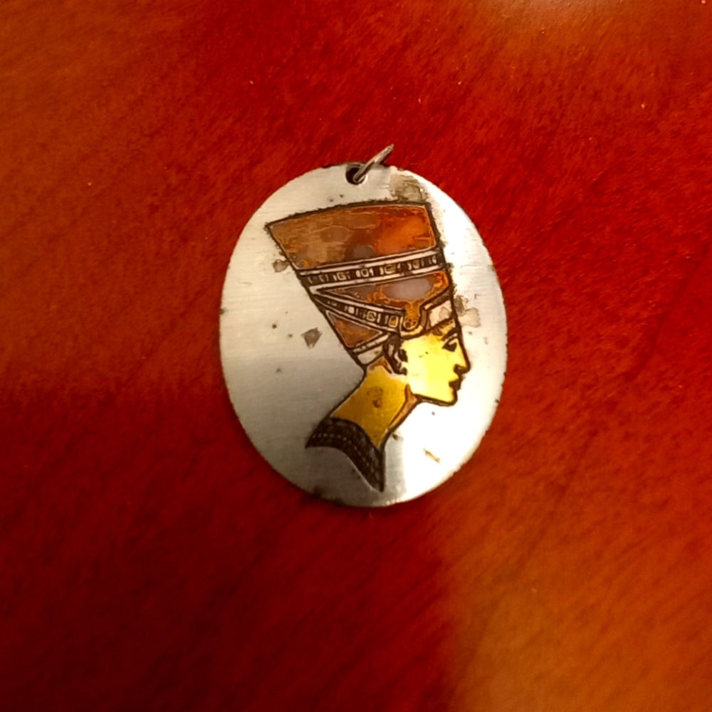Vintage Reed & Barton Egyptian motif pendant